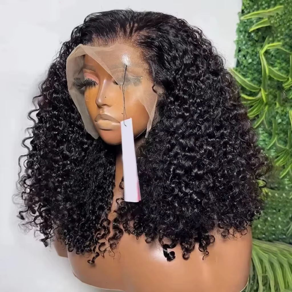 Perruque synthétique bouclée profonde pour femmes noires