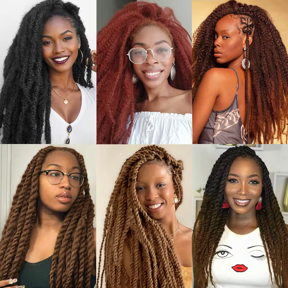 Marley Twists Tresses de cheveux 18 pouces