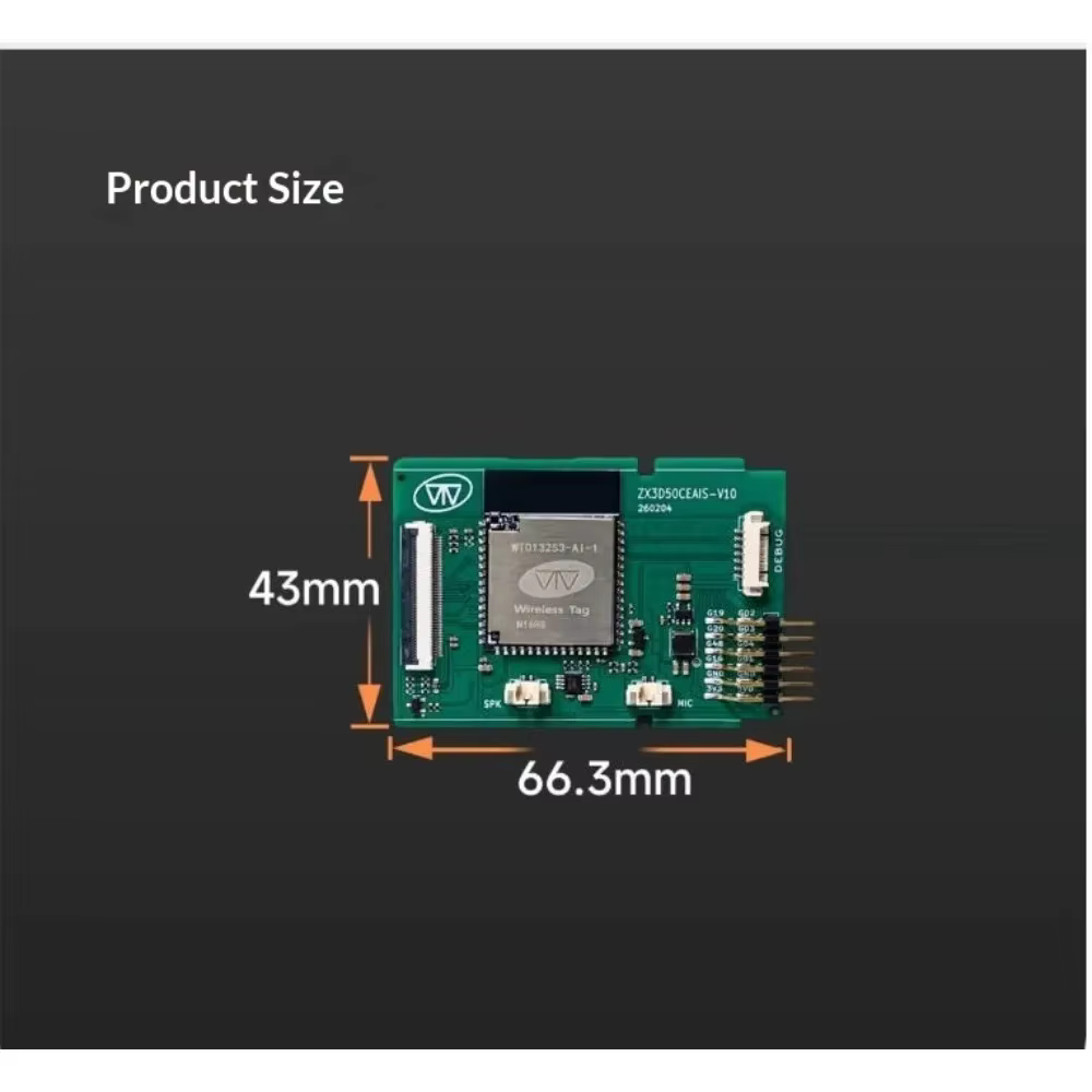 Carte de développement vocale Cloud AI ZX3D50CEAIS PCBA ESP32 S3 pour le cloud