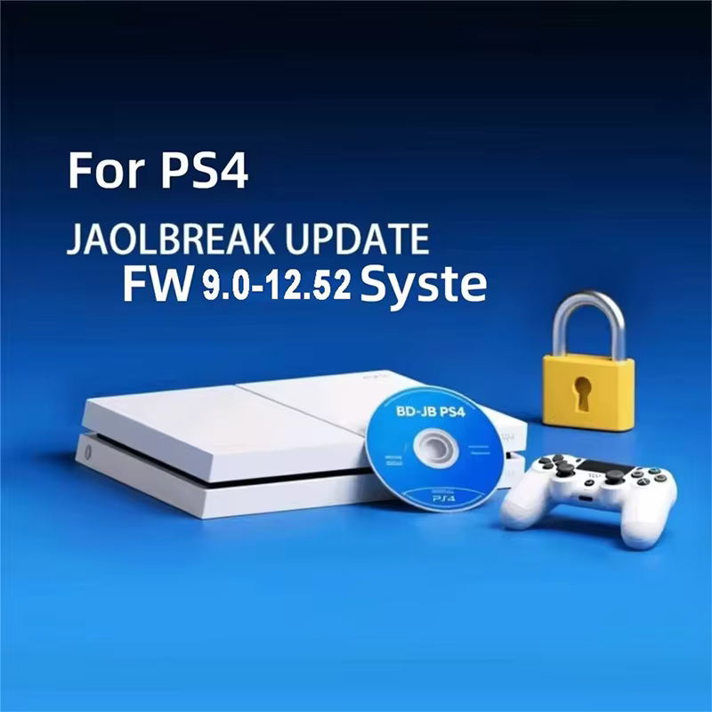 Pour PS4 Jailbreak, disque doré, firmware 12.52 le plus récent pris en charge, démarrage possible, éjection de la charge utile, homebrew, sauvegarde de jeux