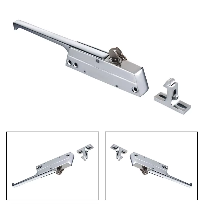 Poignée de porte de réfrigérateur en alliage de zinc, hauteur réglable, adaptée aux fours, aux appareils de cuisine et aux équipements frigorifiques