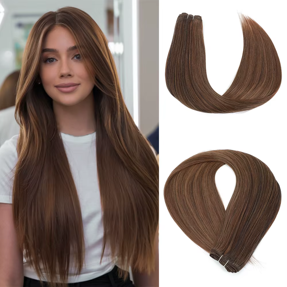 Extensions capillaires synthétiques colorées d'aspect naturel