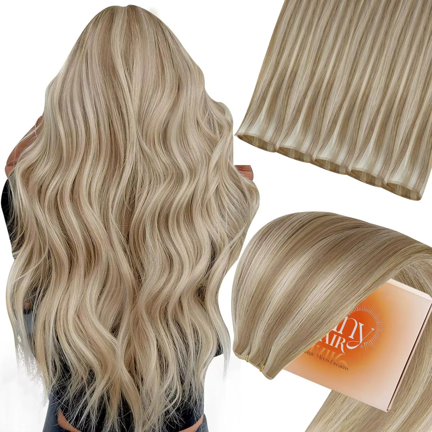 Ve Sunny Hair Trame Extensions de cheveux vrais