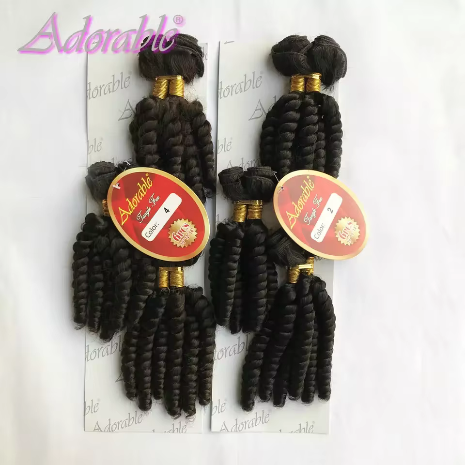 Adorable Bundles Hair - Lot de 6 mèches synthétiques GO / Extensions de cheveux de 10 à 14 pouces