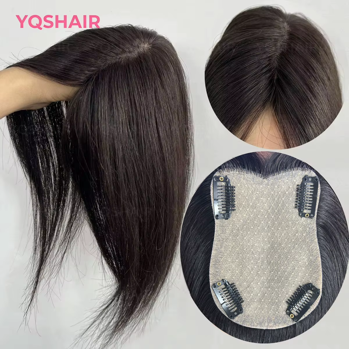 Perruque Lace Closure marron foncé 100% cheveux humains