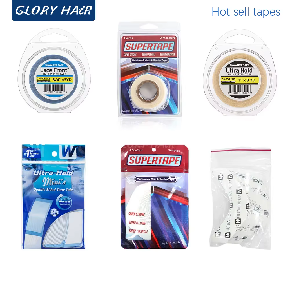 Ruban adhésif imperméable pour perruques et prothèses capillaires pour hommes