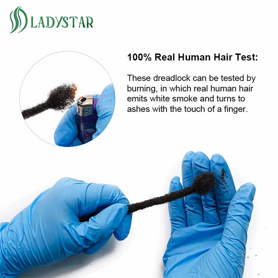 Extensions de cheveux humains Dreadlock 8 pouces