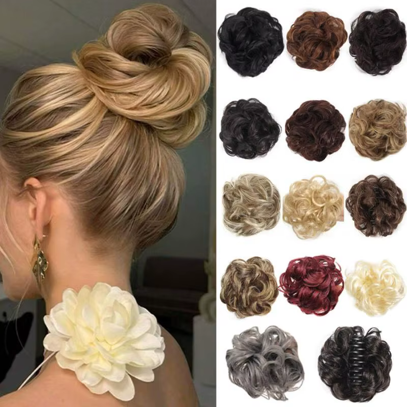 Chignon synthétique à clipser
