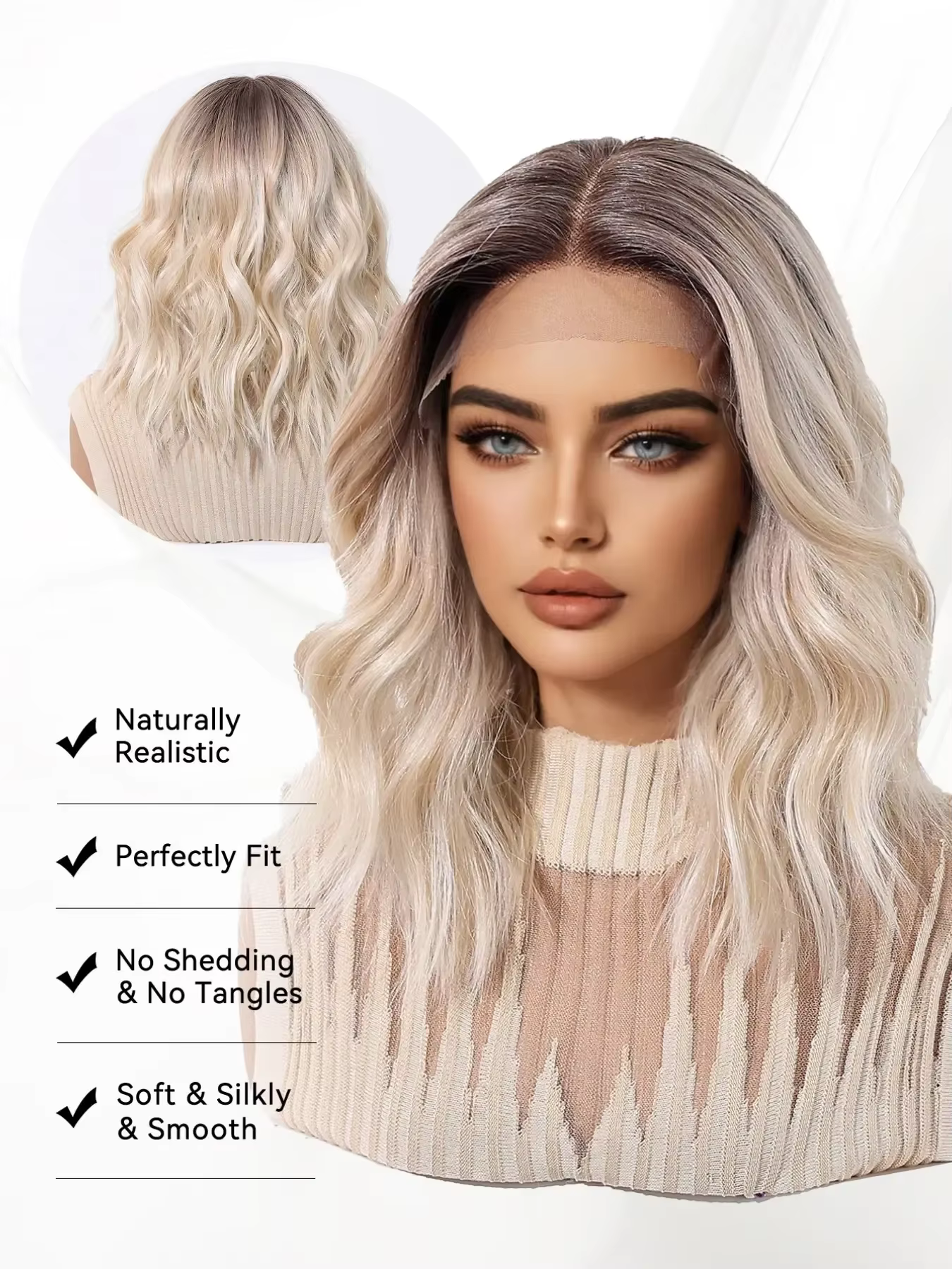 Perruque Courte Topshe 13x6 HD Lace Front
