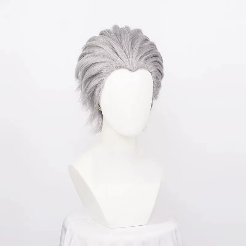 Vergil Cosplay perruque synthétique courte