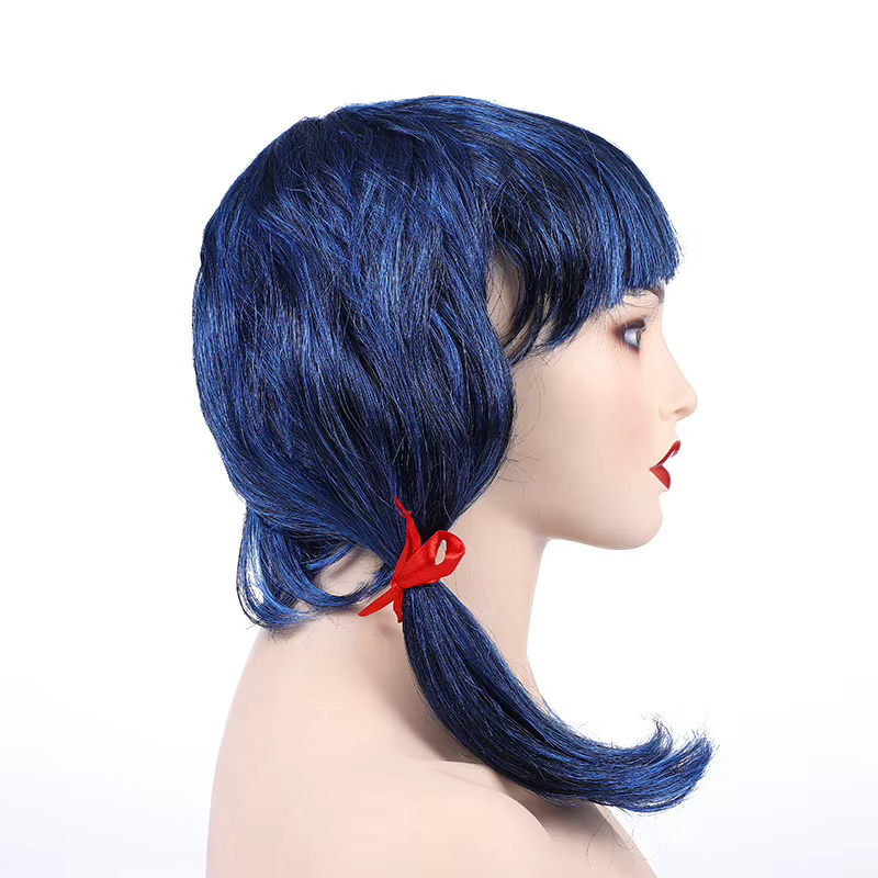 Perruque bleue pour filles