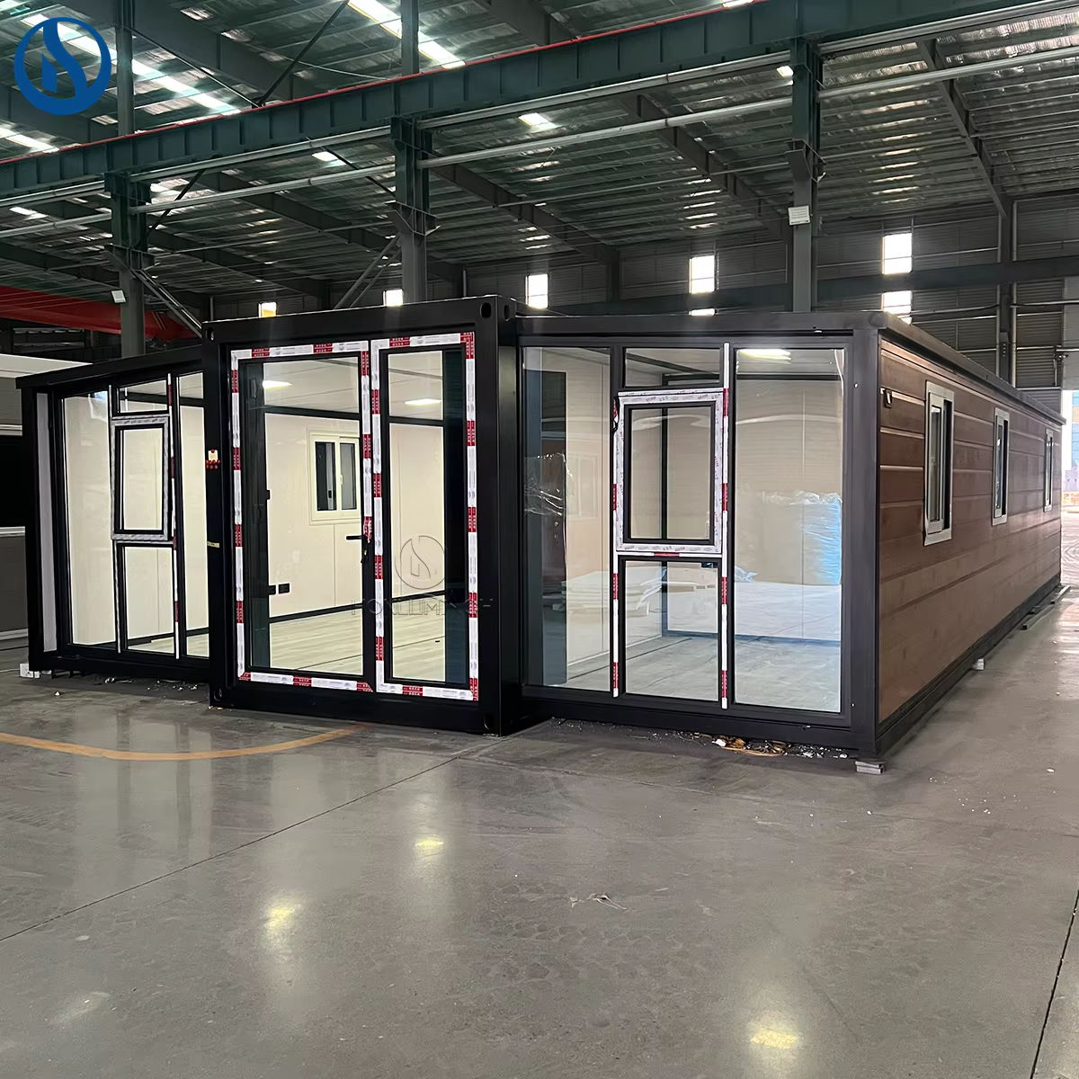 Maison modulaire de luxe en conteneurs de 20 et 40 pieds, conteneur extensible pour usage bureautique, concept de mini-maison