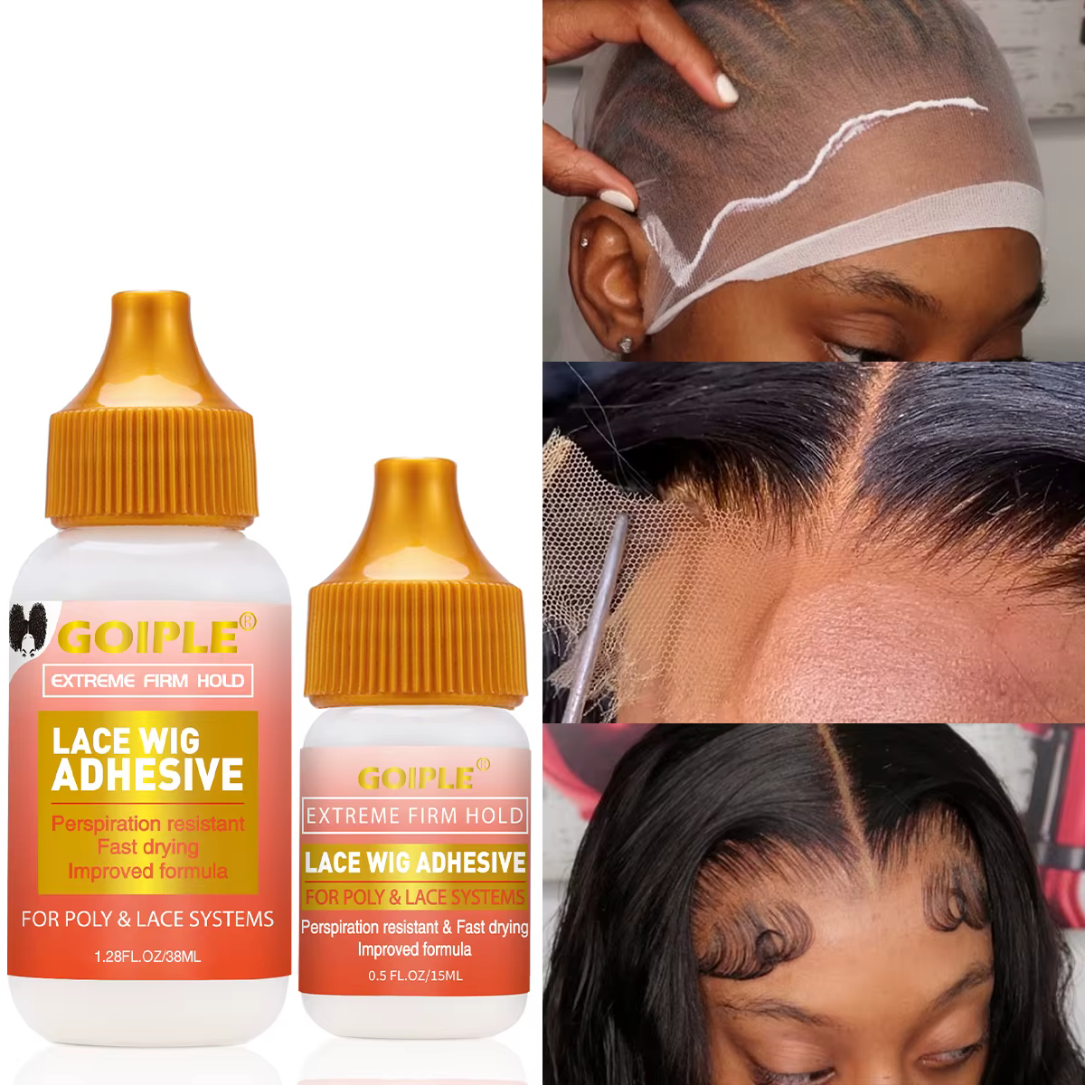 Adhésif de remplacement de cheveux toupet liaison perruque colle Invisible imperméable dentelle collée audacieuse garder