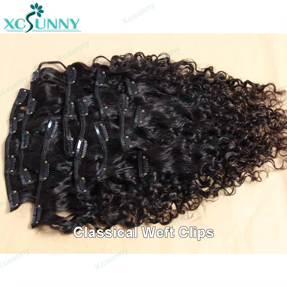 Clip en PU sans couture dans les Extensions de cheveux