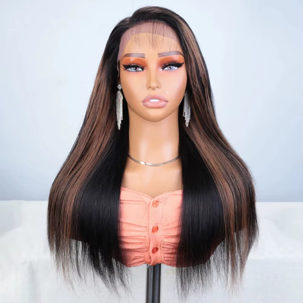 Perruque de cheveux humains avant en dentelle