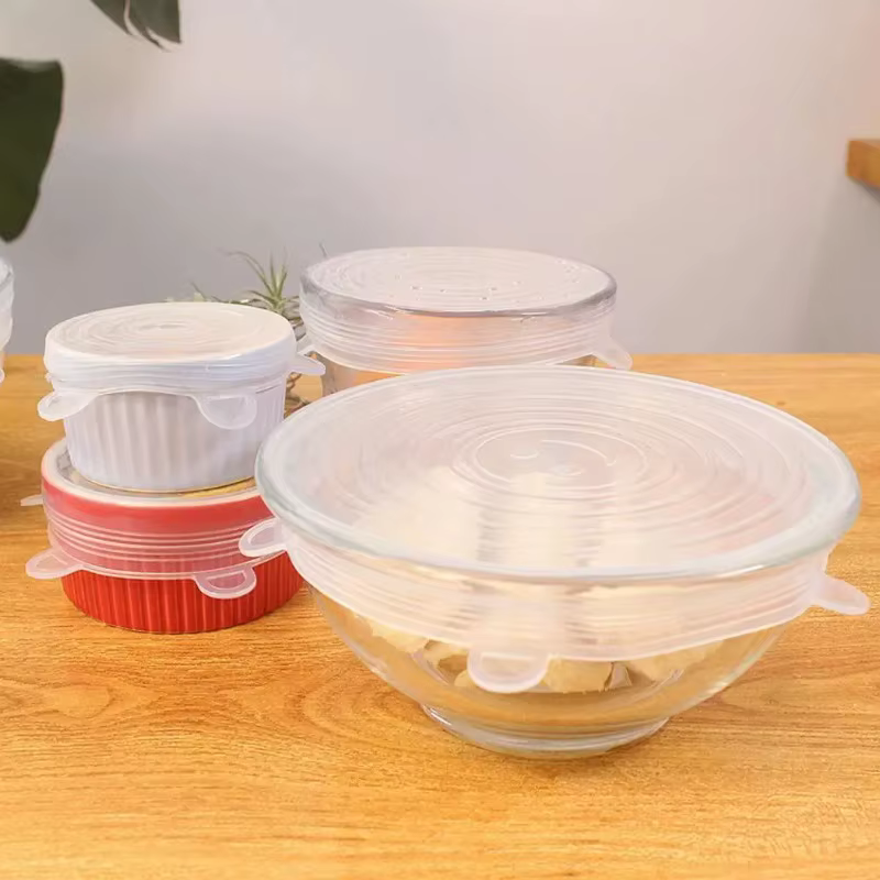 Couvercles en Silicone extensibles, résistants à la chaleur, réutilisables, universels, adaptés aux bols, casseroles, micro-ondes, réfrigérateur, fuite de stockage
