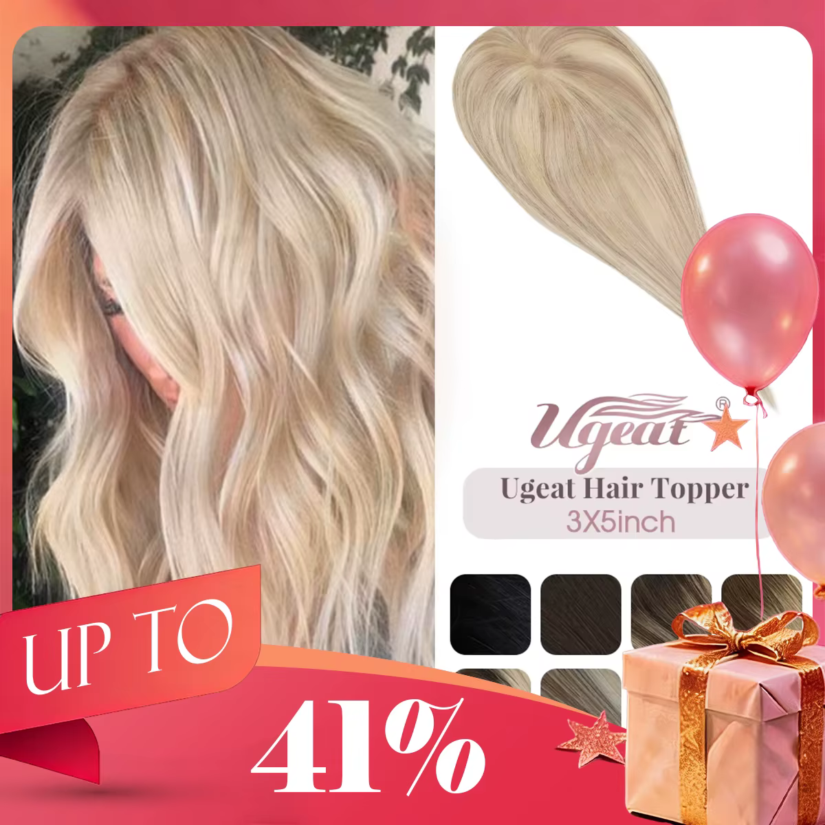 Ugeat – Toppers de cheveux naturels pour femmes
