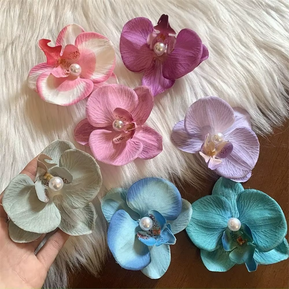 Pince à cheveux perle phalaenopsis