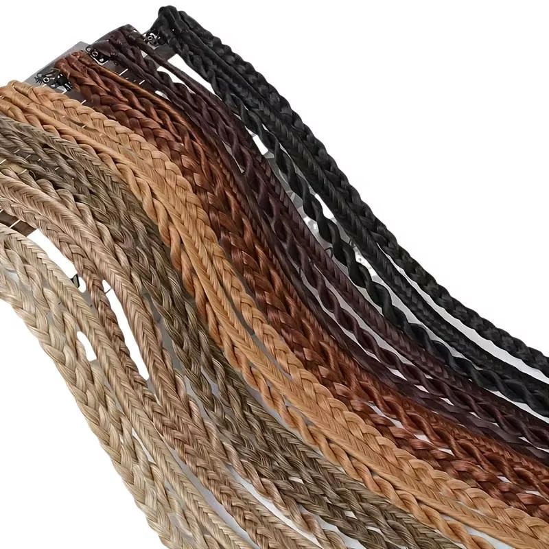 1 Paire de Tresses Synthétiques avec Clip