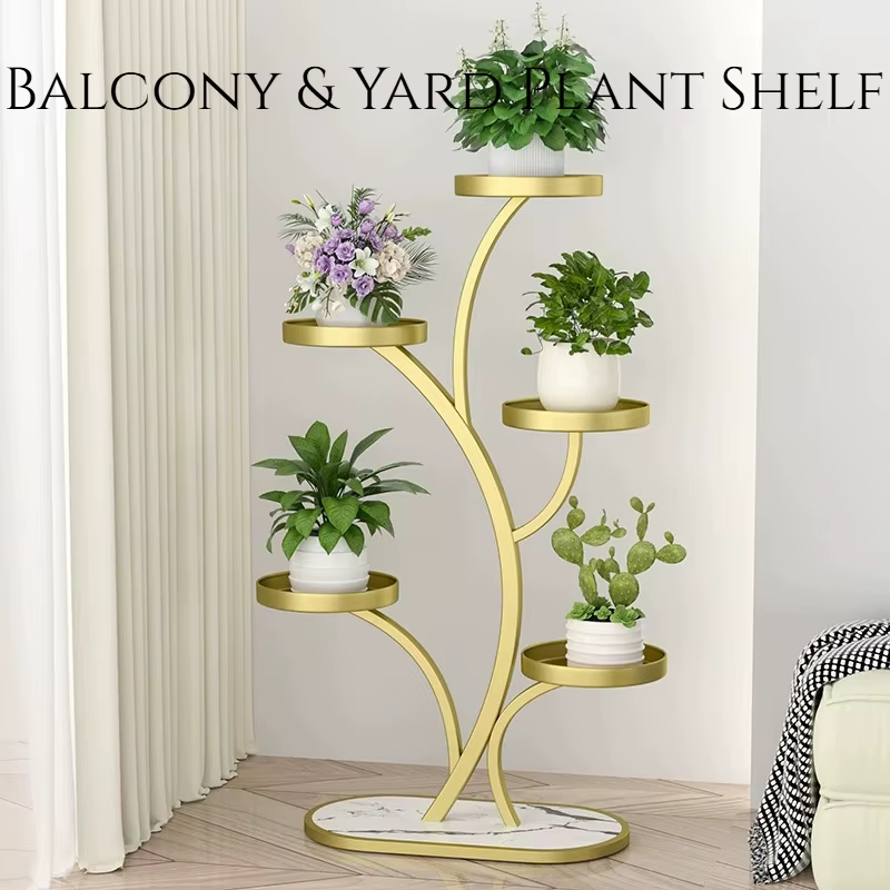 Étagères de rangement pour plantes de terrasse, serre, présentoirs décoratifs en métal, meubles de terrasse dorés pas chers, offre de mobilier de patio