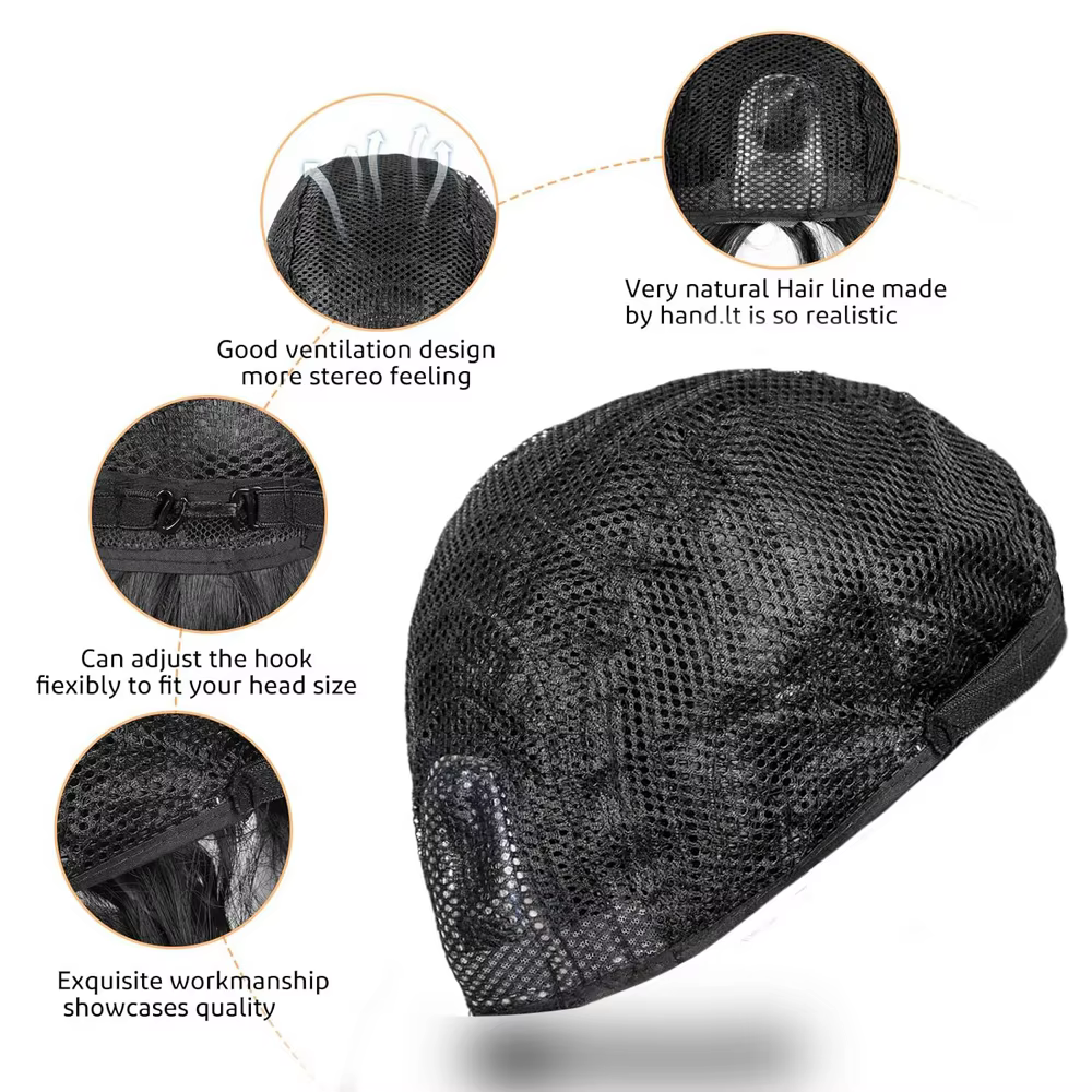Perruque synthétique noire longue de 18 à 30 pouces, perruques crépues bouclées, mécanisme complet, cheveux mignons, noir naturel pour femmes, perruque quotidienne