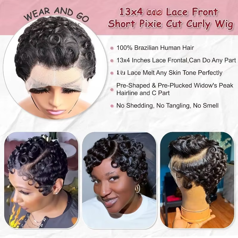 Perruques Lace Frontal Wig Remy brésiliennes sans colle