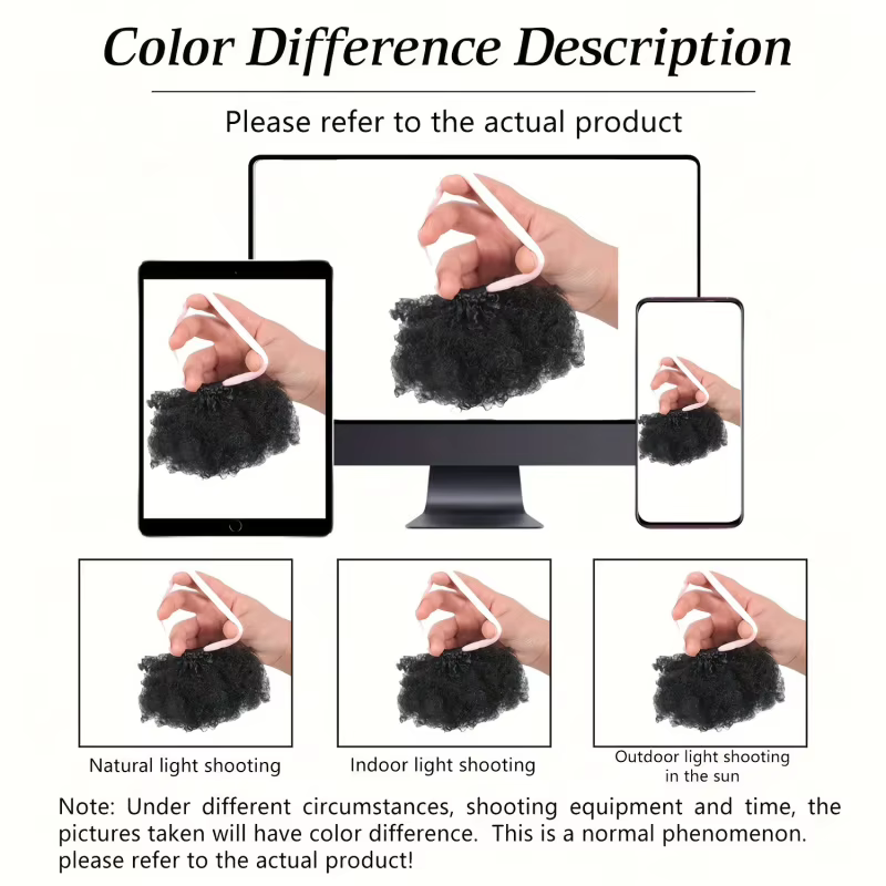 Extensions de cheveux synthétiques bouffantes africaines avec pinces papillon colorées