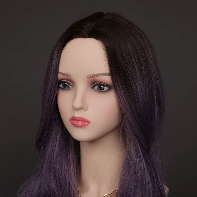 Tête de Mannequin avec Maquillage pour Perruques