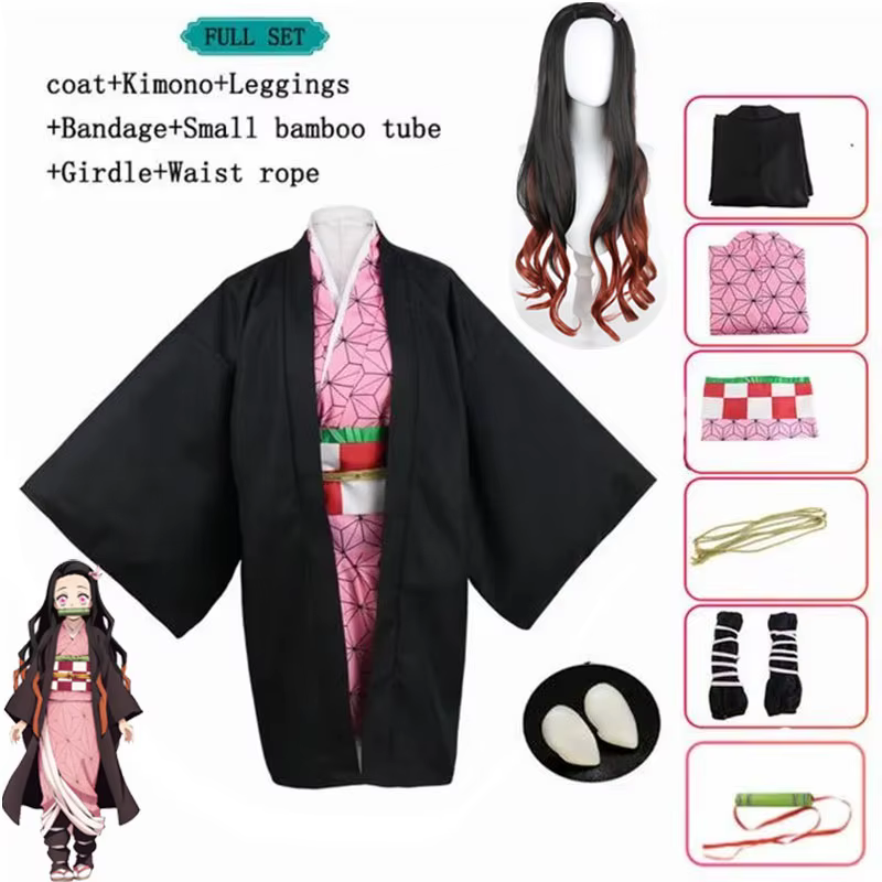 Costume de Cosplay Anime Nezuko Kamado Nezuko