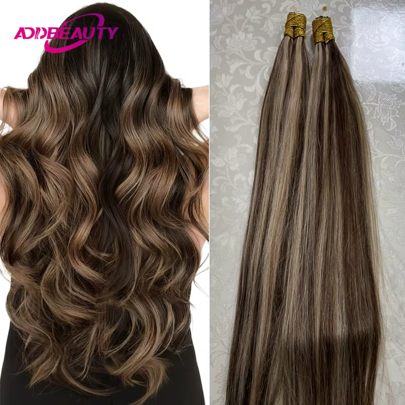 Brun châtain ITIP Extension de cheveux