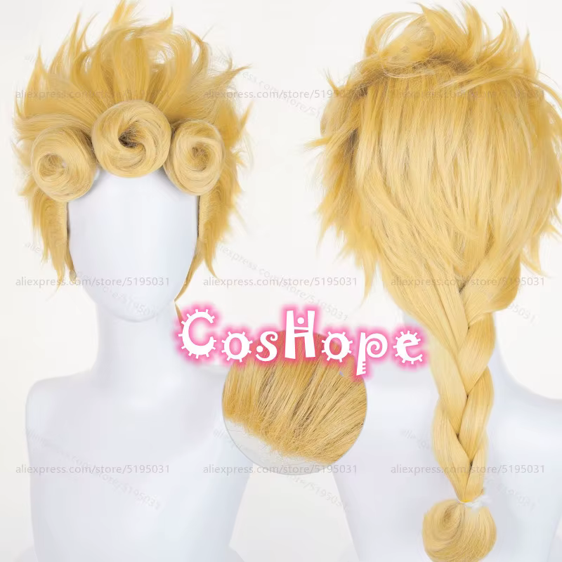 Giorno Giovanna Cosplay perruque 58 cm courte GIOGIO