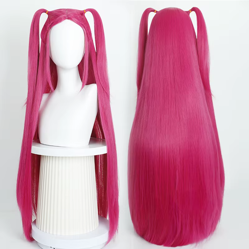 Film Kpop Anime Cosplay perruques violet noir rouge cheveux longs résistant à la chaleur