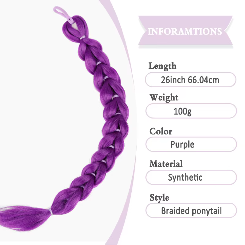 Extension de cheveux synthétiques pour femme