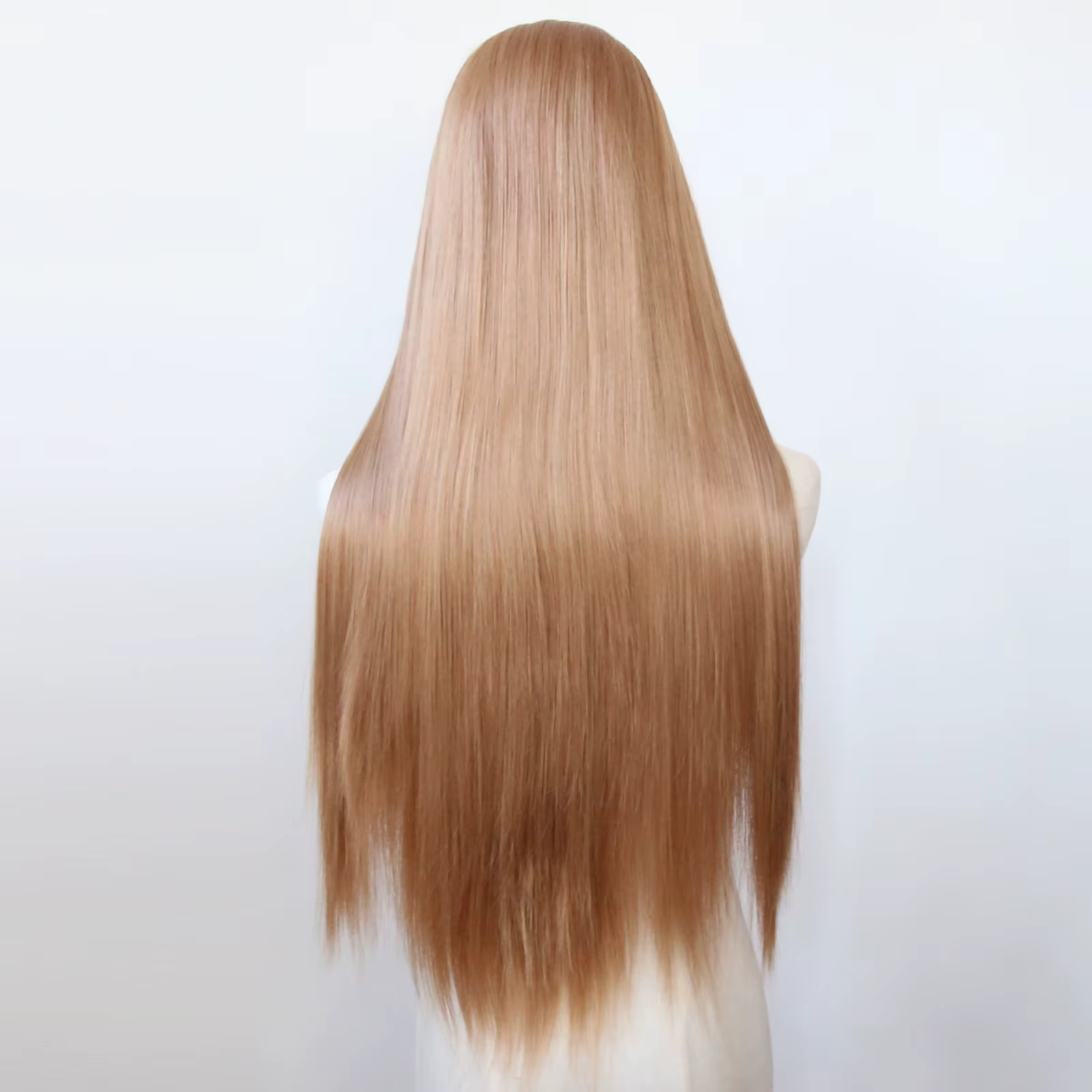 Perruque Lace Front Wig synthétique Blonde fraise