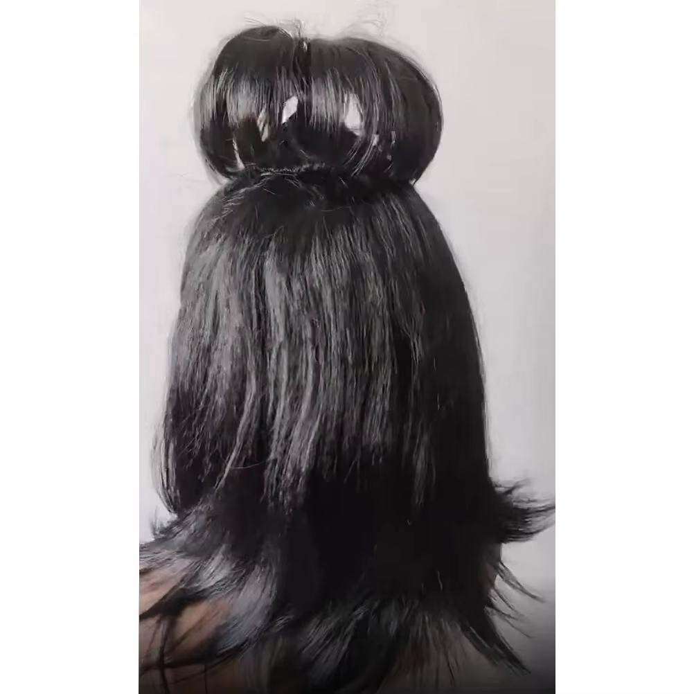 Hades Mage Beetle Juice Lydia Deetz noir Cosplay perruque Halloween