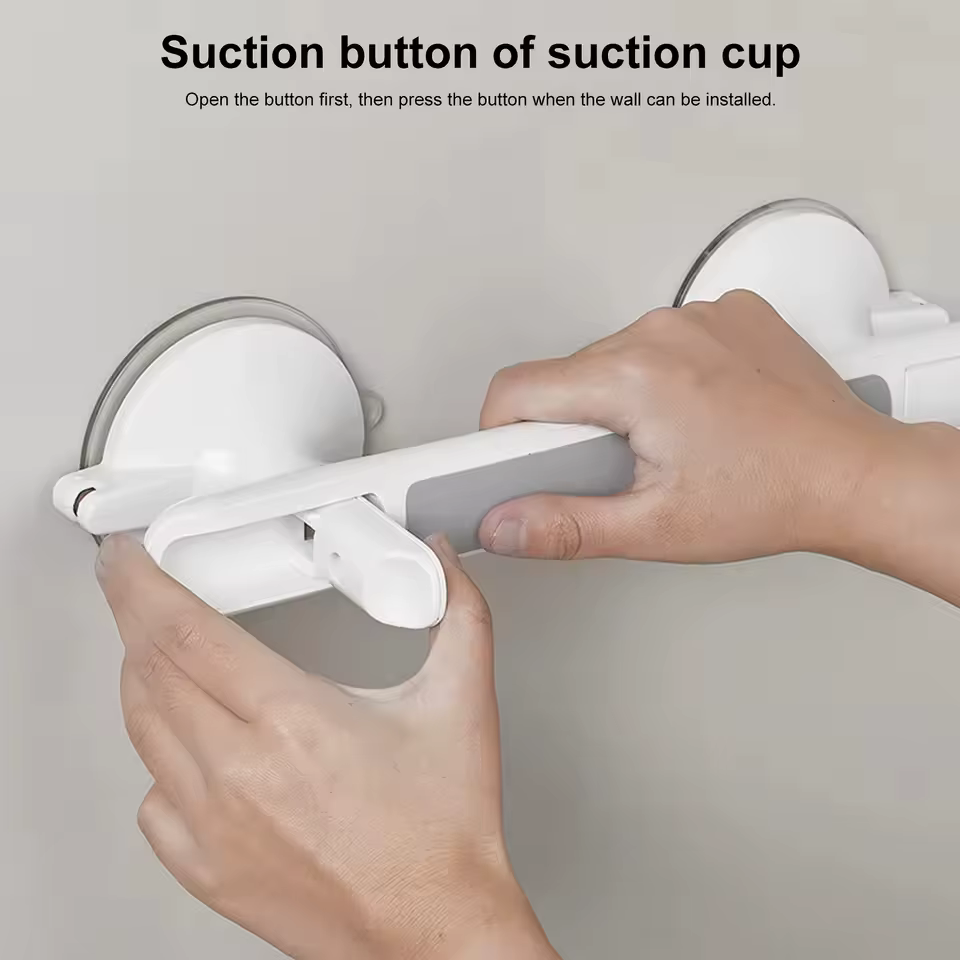 Poignées à ventouse pour douche, antidérapantes, sans perçage, barres d'appui de sécurité, poignées universelles pour enfants et femmes enceintes