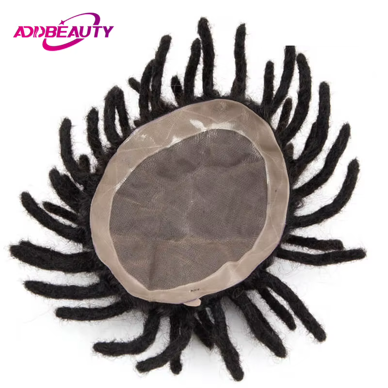 Dreadlocks homme cheveux prothèse Mono NPU hommes toupet