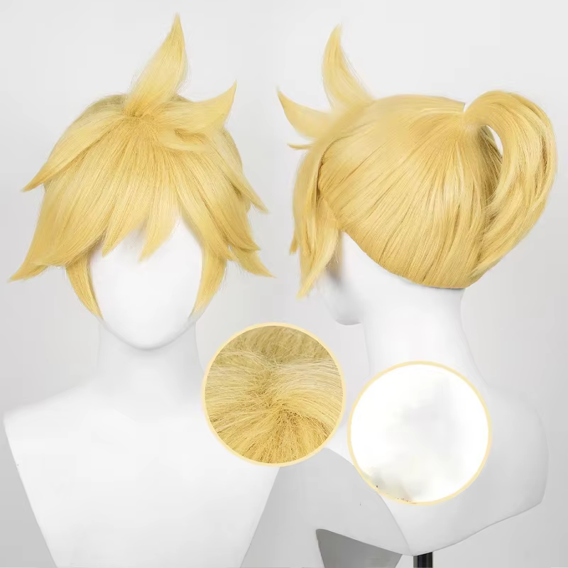 Perruque de cosplay Halloween Anime Rin Len