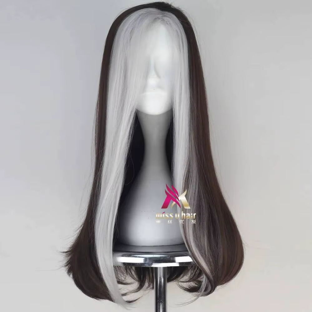 Anna Marie perruque Rogue jouer Poseidon cheveux bande dessinée Cosplay Halloween Costume synthétique fibres réfractaires perruques