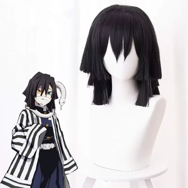 Anime Igflats Obanai Cosplay Perruque