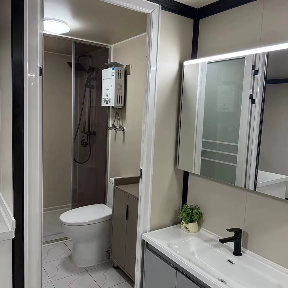 Maison préfabriquée personnalisée prête à l'emploi à 3 chambres, maisons modulaires préfabriquées, maison conteneur extensible, mini-maisons