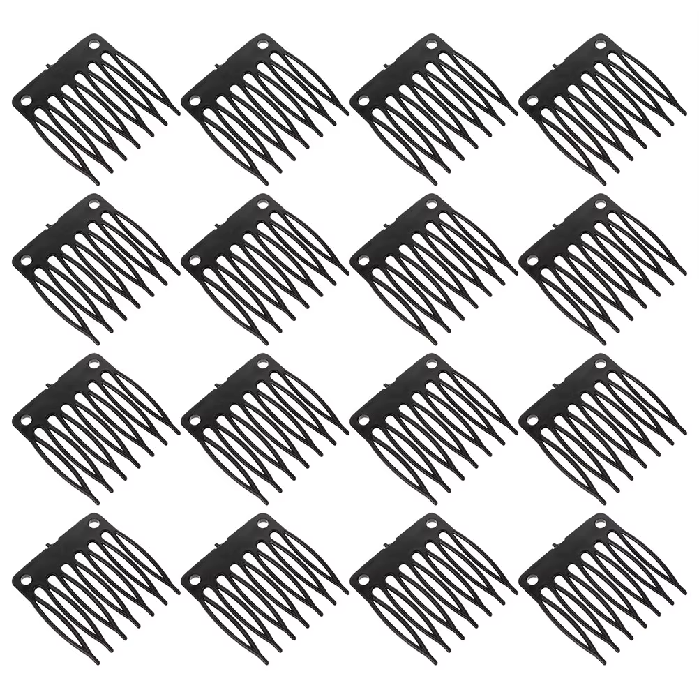 100 pinces de fixation en plastique pour perruques en dentelle et postiches – Adhérence fiable