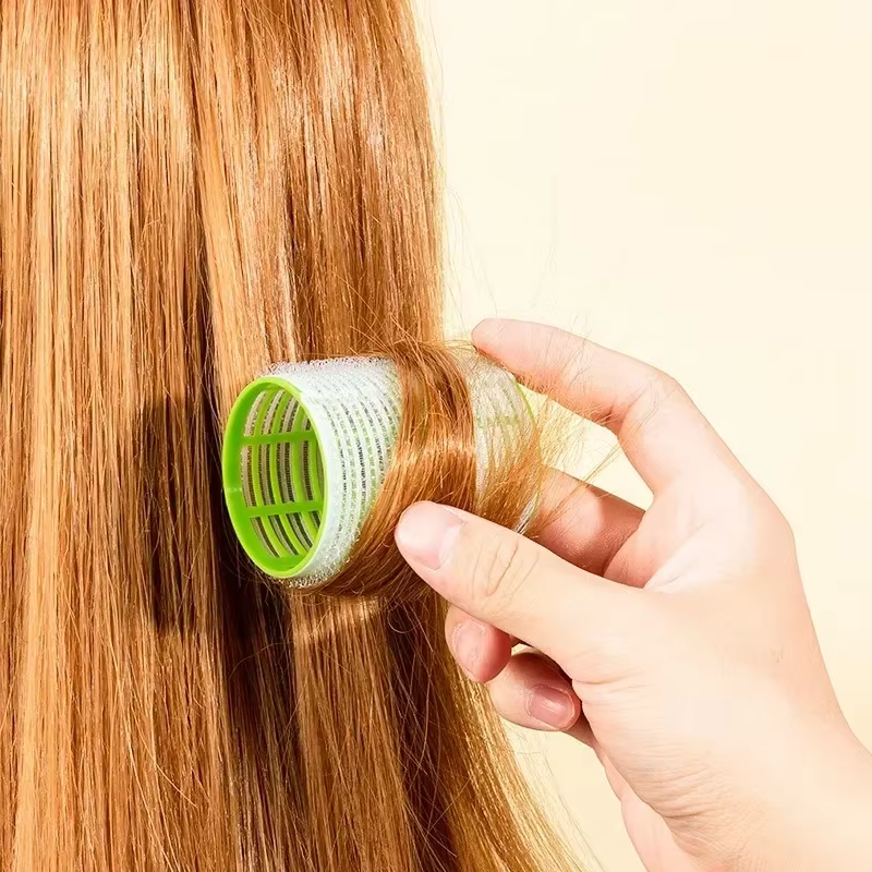 Bigoudis auto-adhésifs pour frange de femmes, racines de cheveux moelleuses