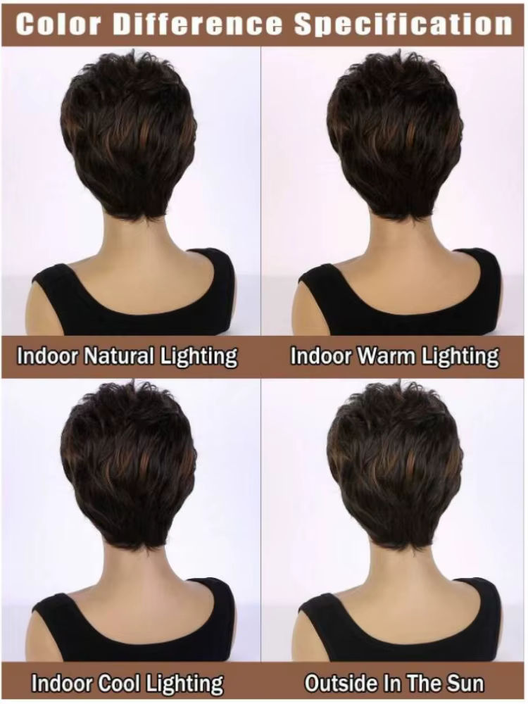 Perruque courte pour femme