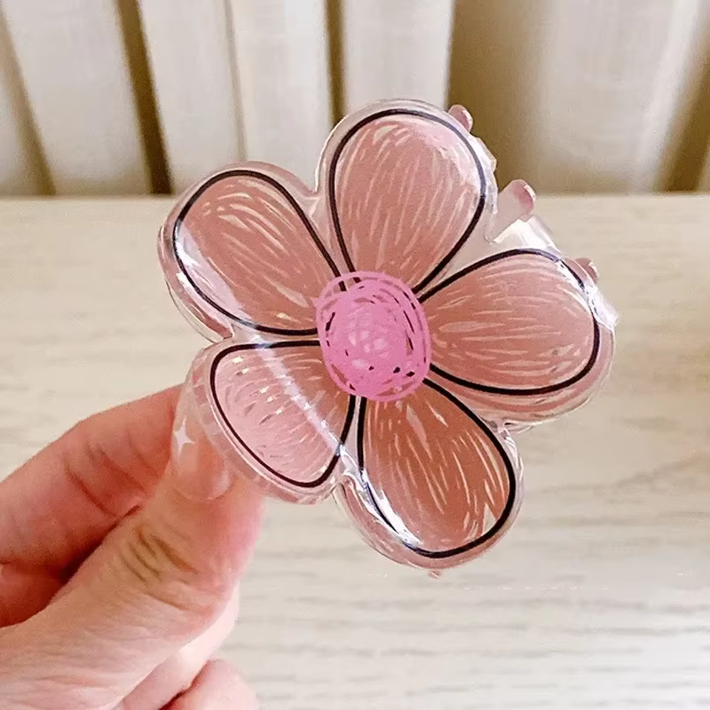Pince à cheveux en forme de fleur de Plumeria