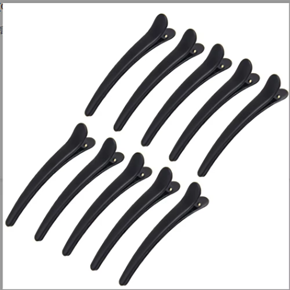 10 pièces/ensemble pince à bord en plastique épingle à cheveux accessoires grande taille 8CM