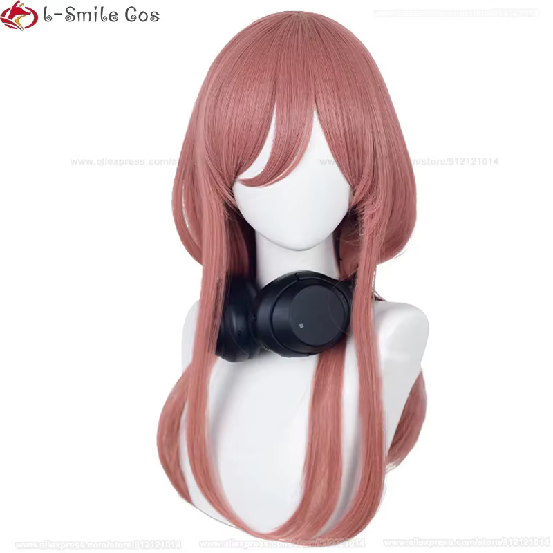 Nakano Miku Cosplay perruque 60 cm de Long rose foncé perruques pour femmes Anime