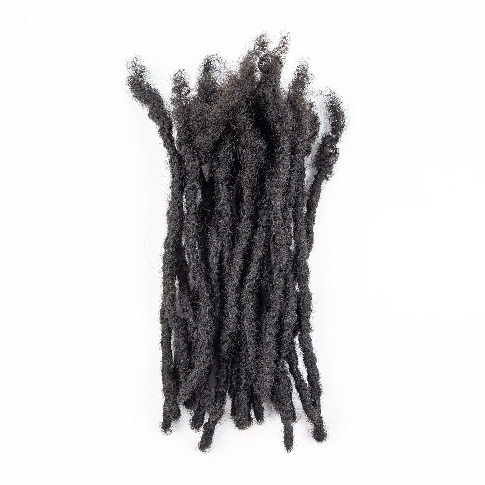Loc Extension cheveux humains 0.6 cm largeur 8 pouces 50 brins à la main Dreadlock Inter