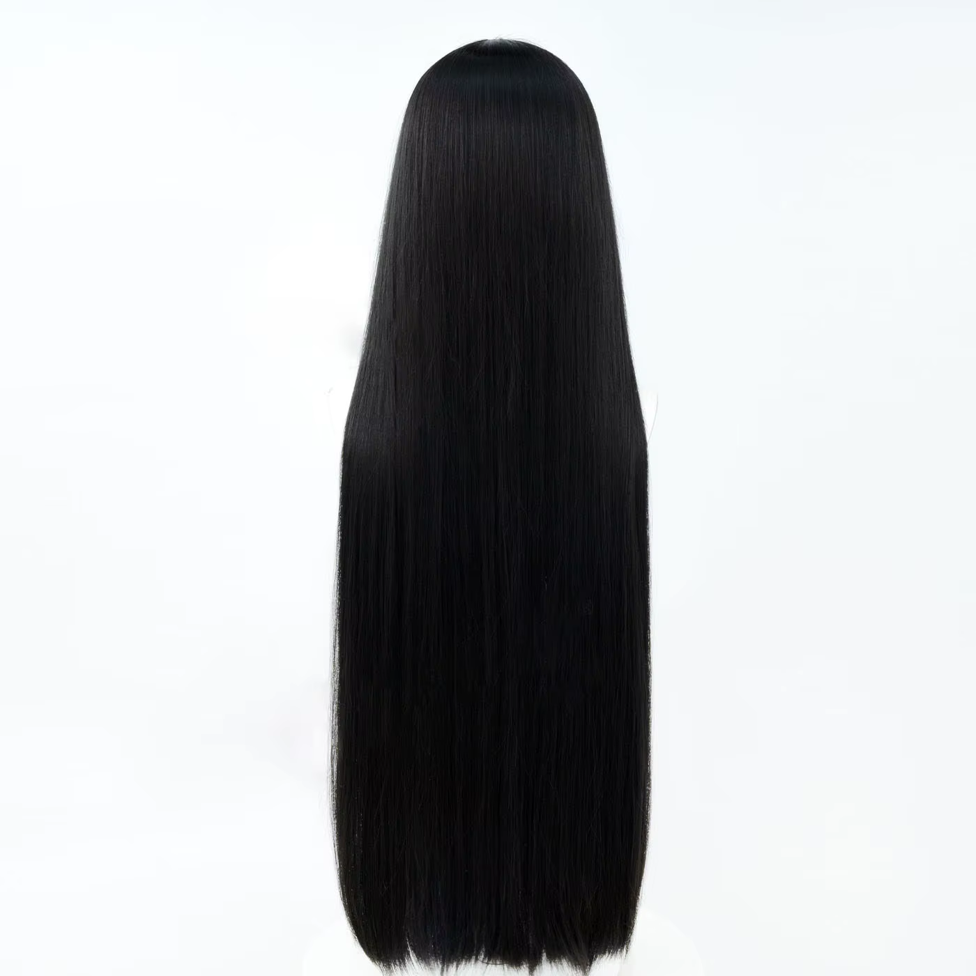 Wuthering Waves Chisa Cosplay perruque Hime coupe longue droite cheveux noirs