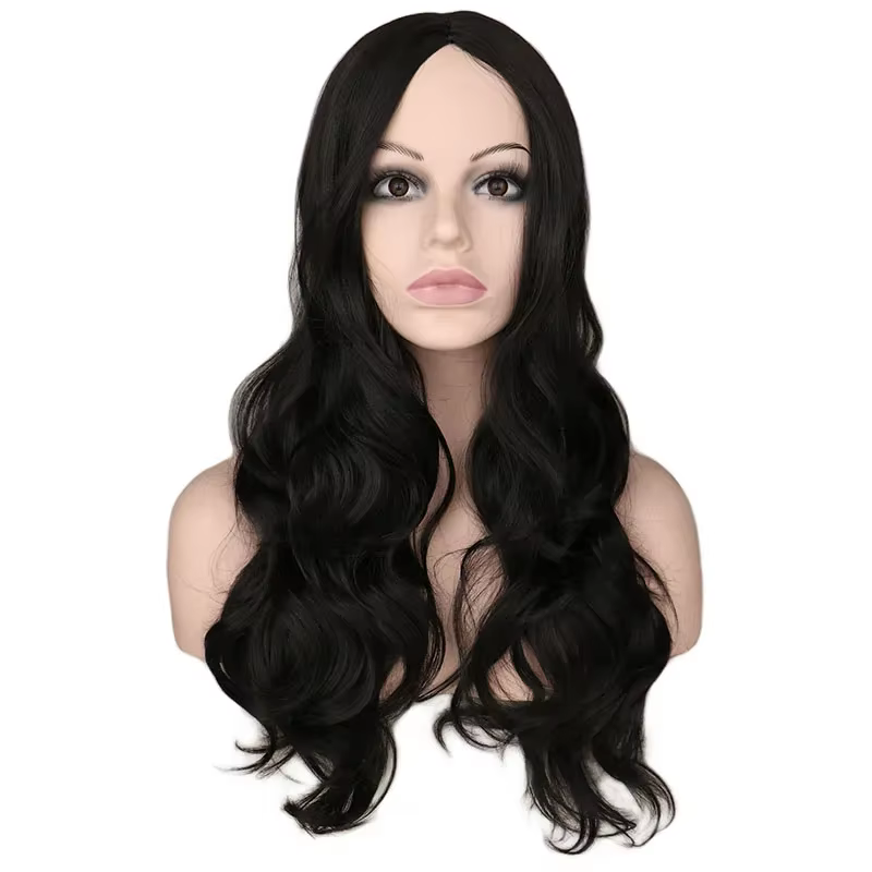 Perruque Synthétique Longue Ondulée pour Femme